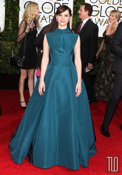 felicity jones golden globes dior|Red Carpet Watch: Felicity Jones .